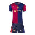 Kit Infantil Barcelona I 24/25 - Nike - Azul e Vermelho