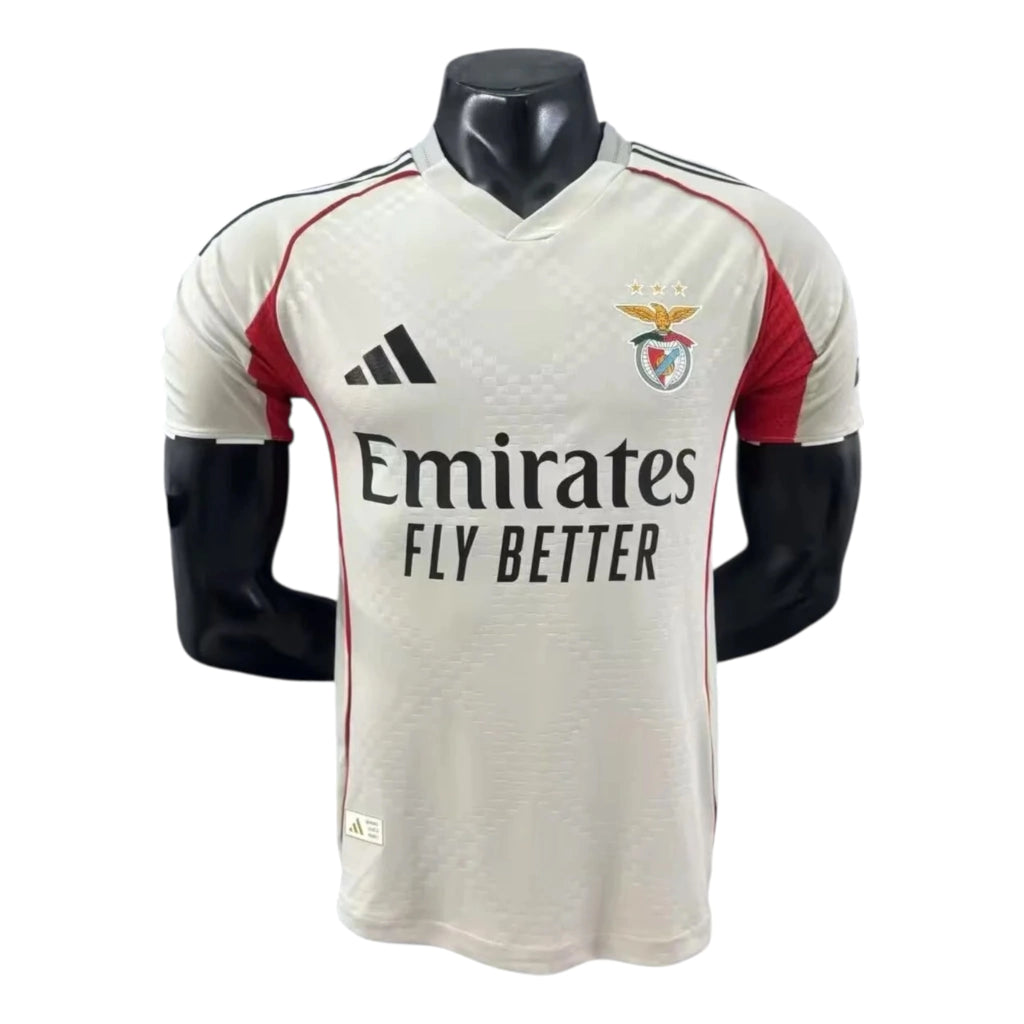 Camisa Benfica II 25/26 - Jogador Adidas Masculina - Branca e Vermelha