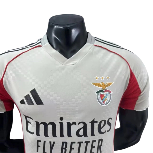 Camisa Benfica II 25/26 - Jogador Adidas Masculina - Branca e Vermelha