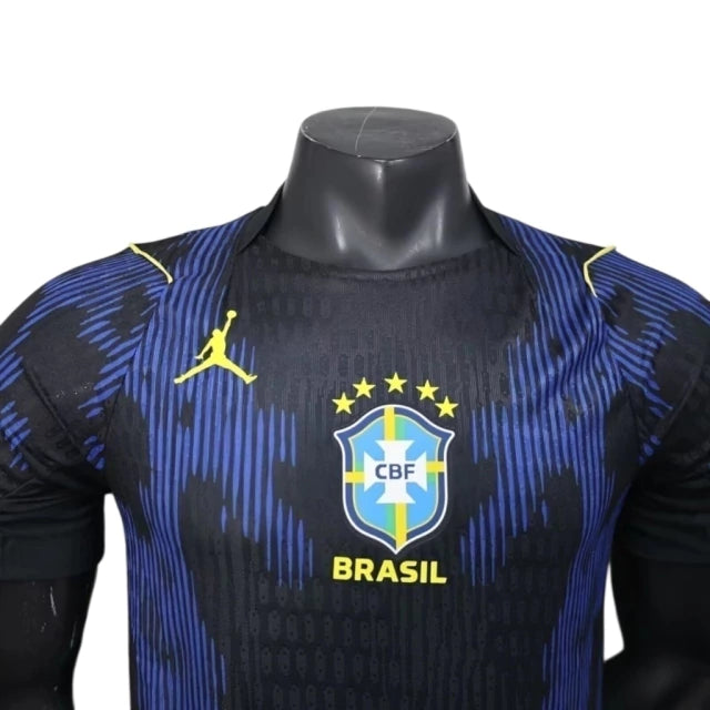 Camisa Seleção Brasileira II 26/27 - Jogador Jordan Masculina - Azul e preta