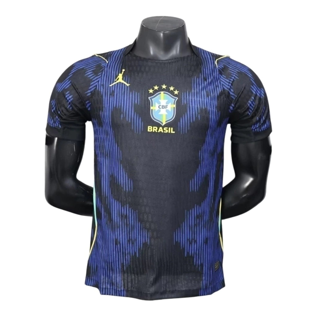 Camisa Seleção Brasileira II 26/27 - Jogador Jordan Masculina - Azul e preta