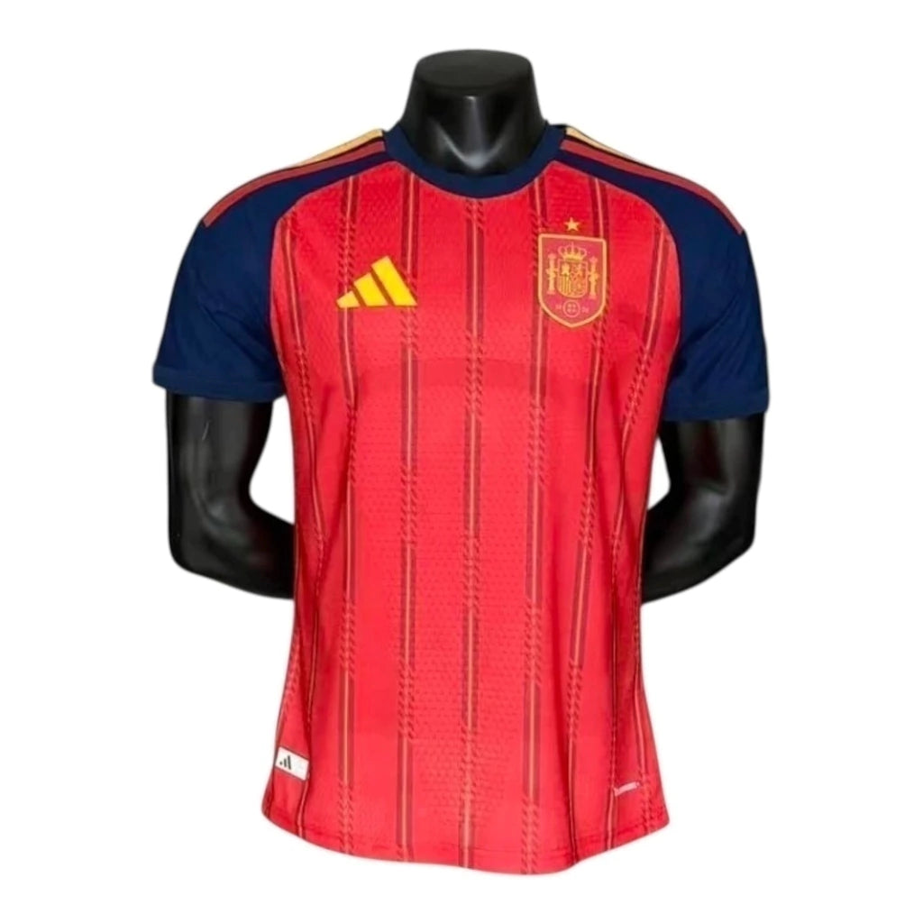 Camisa Seleção Espanha I 26/27 - Jogador Adidas Masculina - Vermelha e Azul