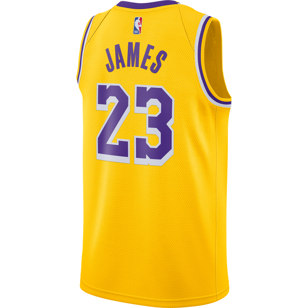 Camisola NBA Los Angeles Lakers LeBron James Icon Edition - Masculina Nike - Amarela