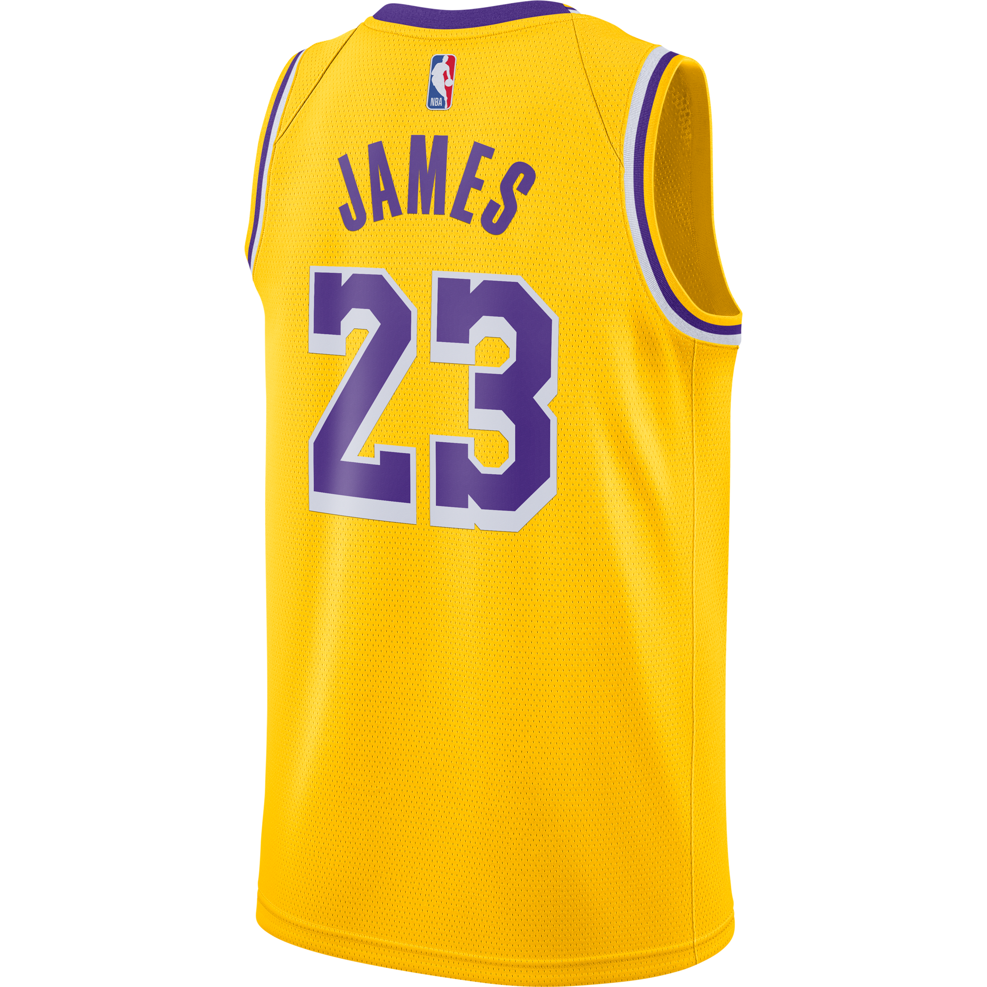 Camisola NBA Los Angeles Lakers LeBron James Icon Edition - Masculina Nike - Amarela
