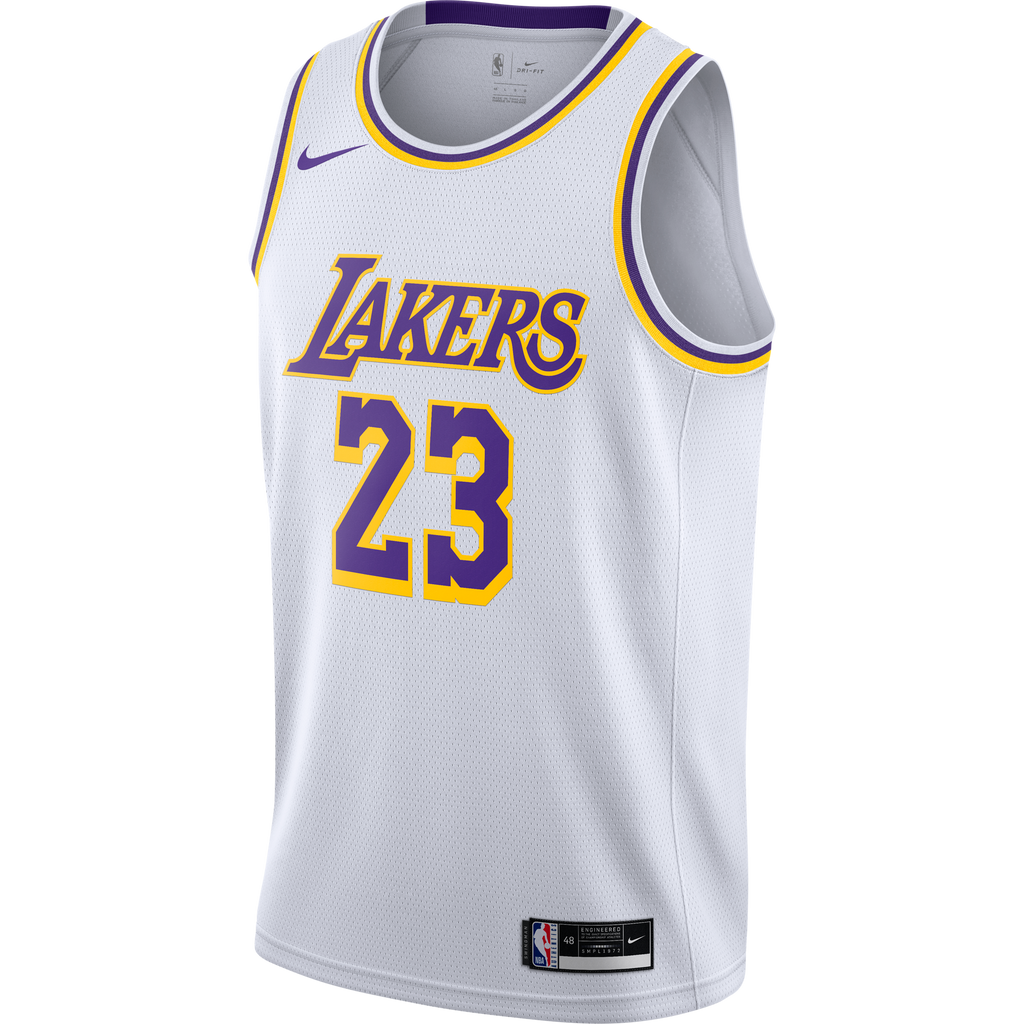 Camisola NBA Los Angeles Lakers LeBron James Association Edition - Masculina Nike - Branca