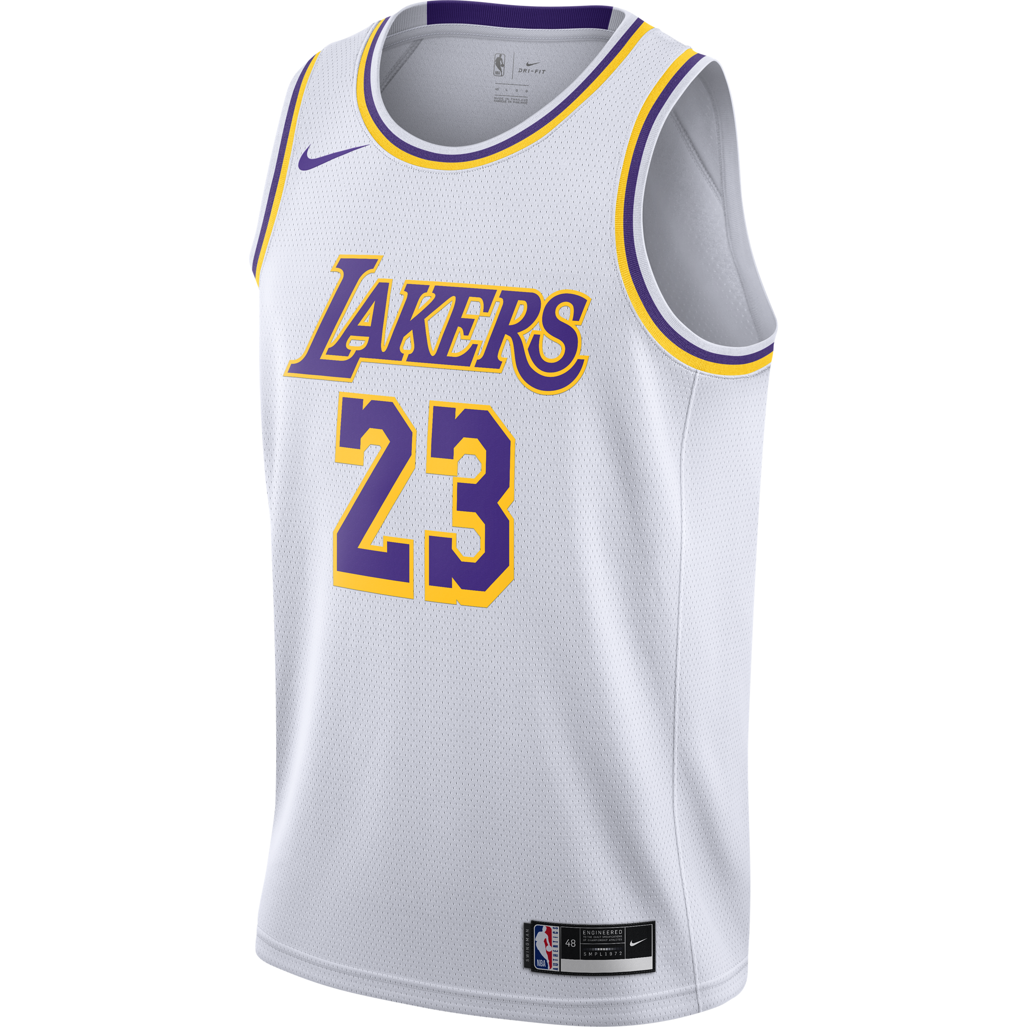 Camisola NBA Los Angeles Lakers LeBron James Association Edition - Masculina Nike - Branca