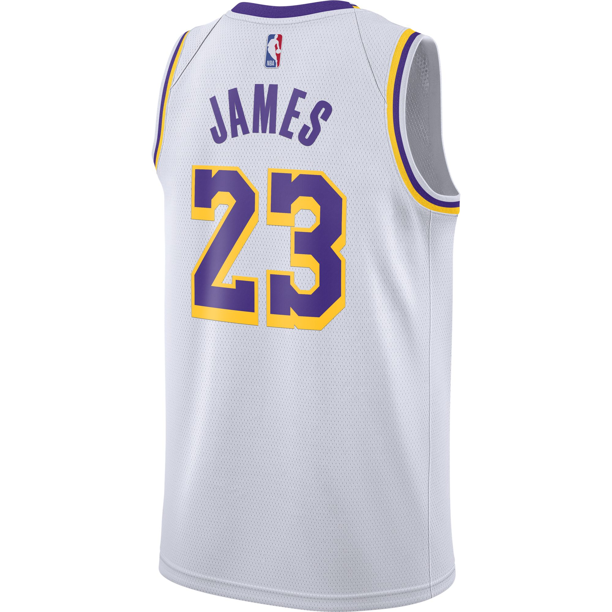 Camisola NBA Los Angeles Lakers LeBron James Association Edition - Masculina Nike - Branca