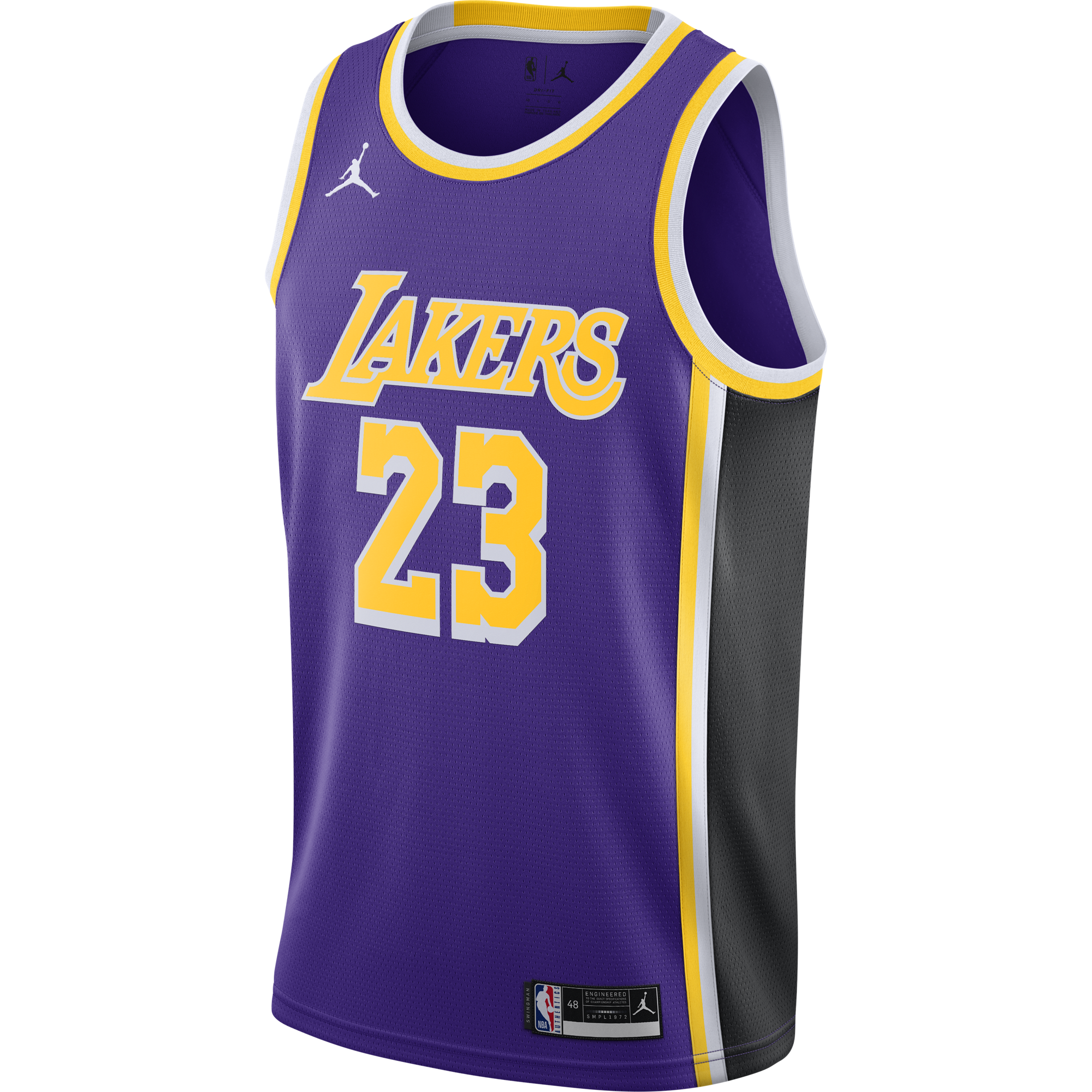 Camisola NBA Los Angeles Lakers LeBron James Statement Edition - Masculina Jordan - Field Purple