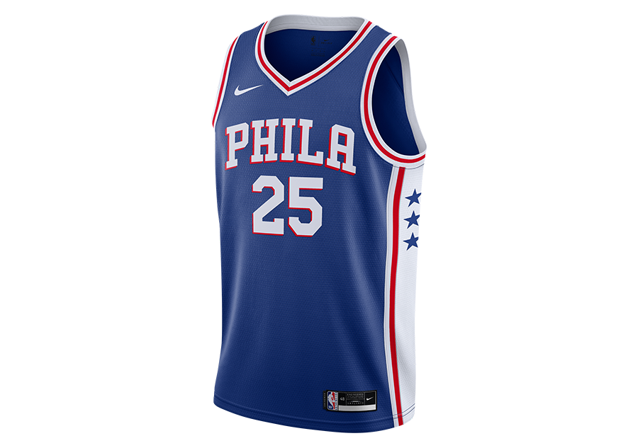 Camisola NBA Philadelphia 76ers Ben Simmons Icon Edition - Masculina Nike - Rush Blue