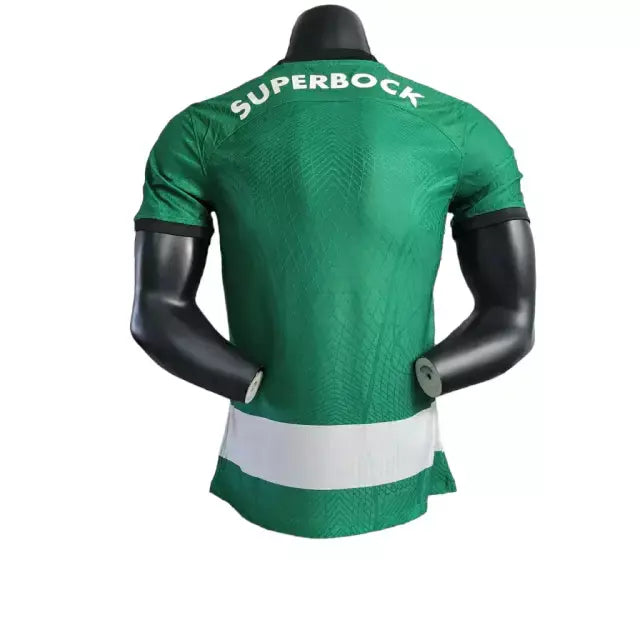 Camisa Sporting Lisboa I 23/24 - Jogador Nike Masculina - Verde e Branca