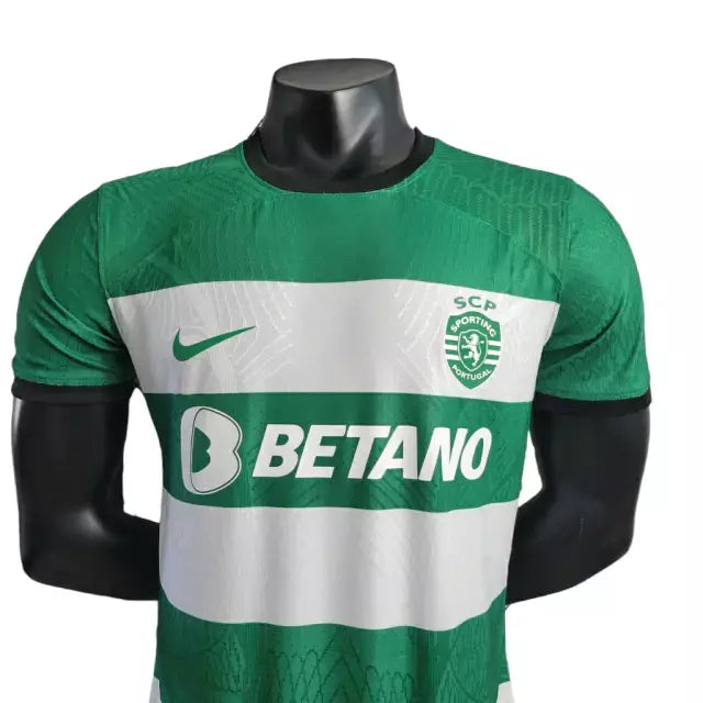 Camisa Sporting Lisboa I 23/24 - Jogador Nike Masculina - Verde e Branca