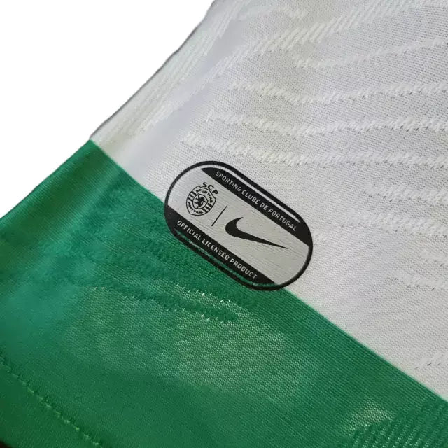 Camisa Sporting Lisboa I 23/24 - Jogador Nike Masculina - Verde e Branca