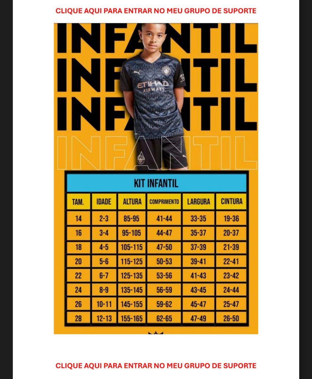 Kit Infantil Brasil II 26/27